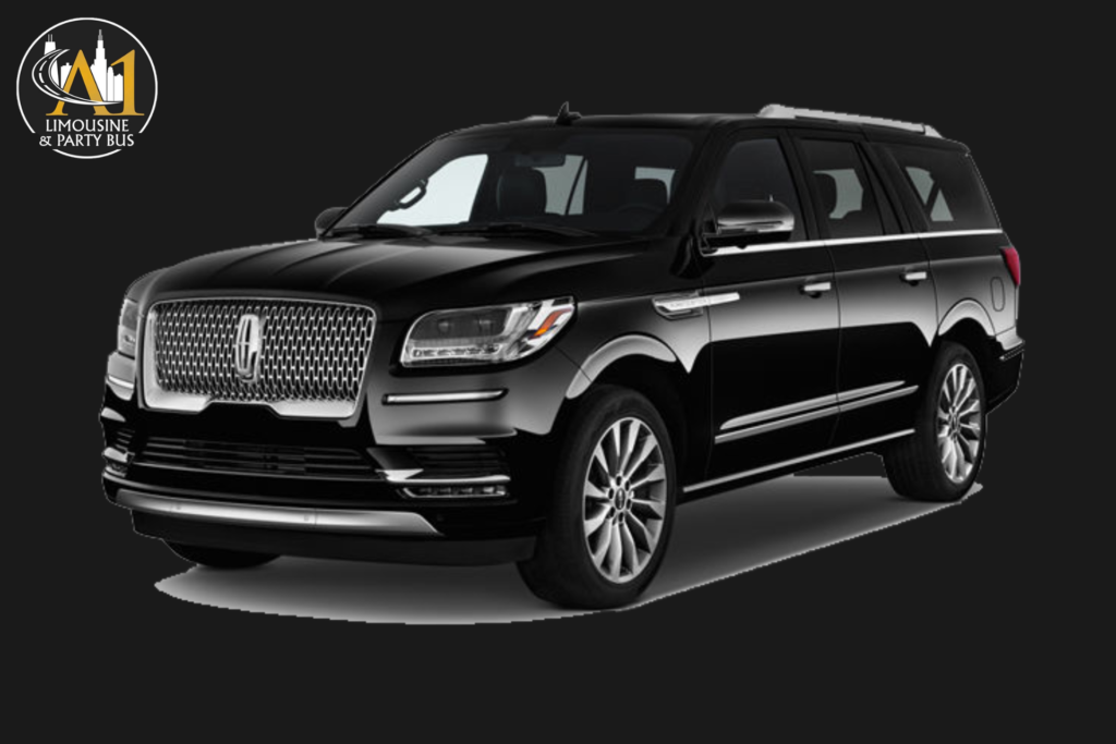 Luxurious Lincoln Navigator L, ideal for business travel and special occasions, offering a comfortable, chauffeured experience to any destination.