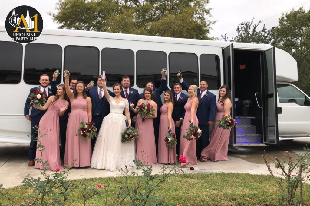 "Luxurious wedding transportation featuring a beautifully decorated vintage car adorned with fresh flowers and elegant ribbons, parked against a scenic background. The car is ready to whisk the couple away, adding a timeless and romantic touch to their special day.